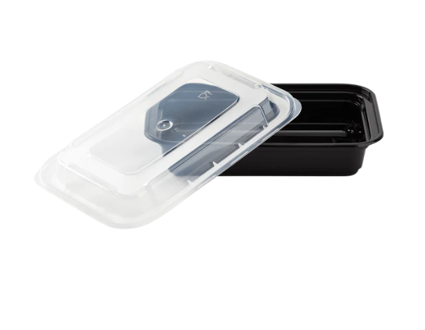 16 oz Rectangular Black Container HD 6