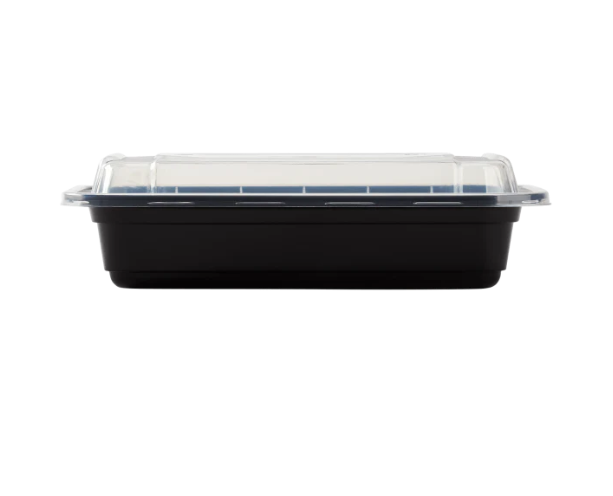 16 oz Rectangular Black Container HD 7