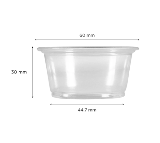 2 oz PP Plastic Sauce Container 3