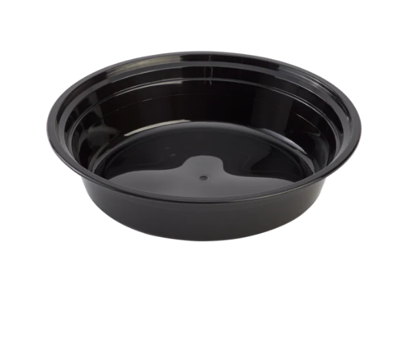 24oz Round Black Container 5