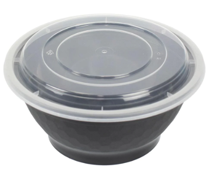 36 oz Black Injection Bowl Set 1