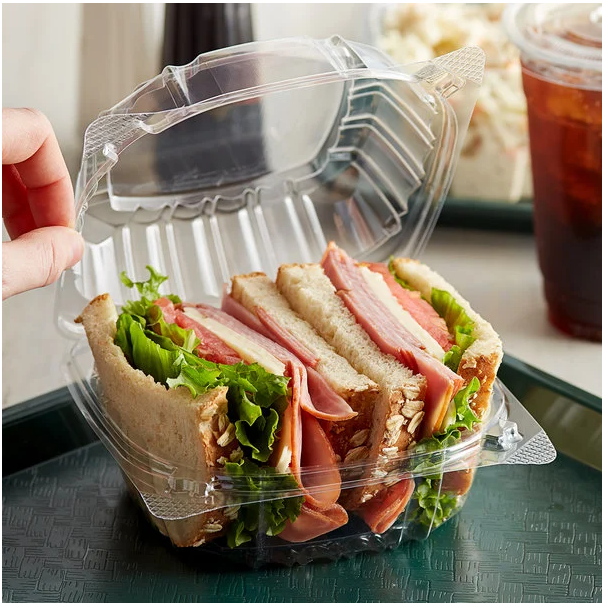 ' Clear Hinged Lid Container 4