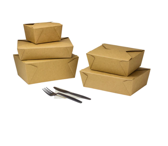 Kraft Folded Paper Container #8 7