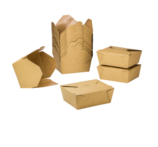 Kraft Folded Paper Container #8 8